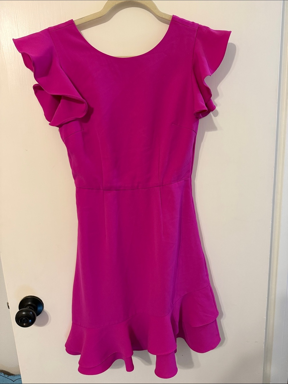 TCEC Small Fuschia Fit & Flutter Dress